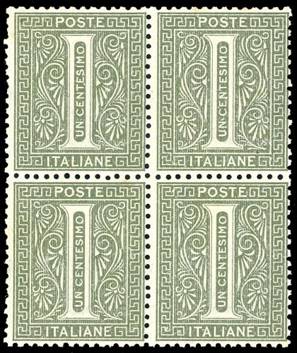 1863 - 1 cent. De La Rue, tiratura ... 