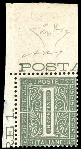 1864 - 1 cent. verde grigio chiaro ... 
