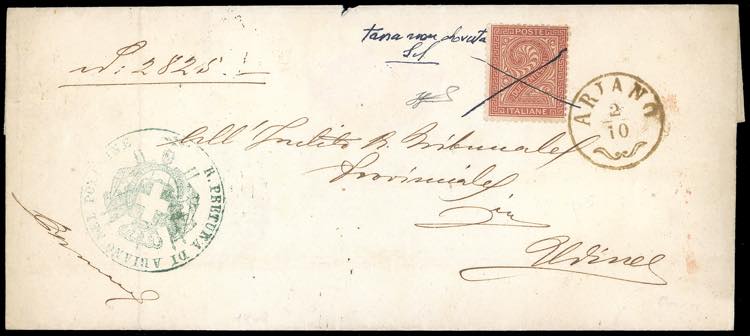 1868 - 2 cent. De La Rue, tiratura ... 