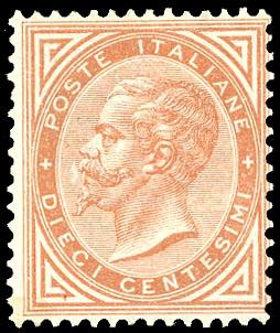 1863 - 10 cent. De La Rue, ... 