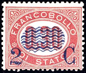 1878 - 2 cent. su 0,30 lire ... 