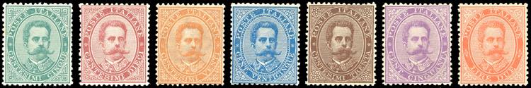1879 - Umberto I, serie completa ... 