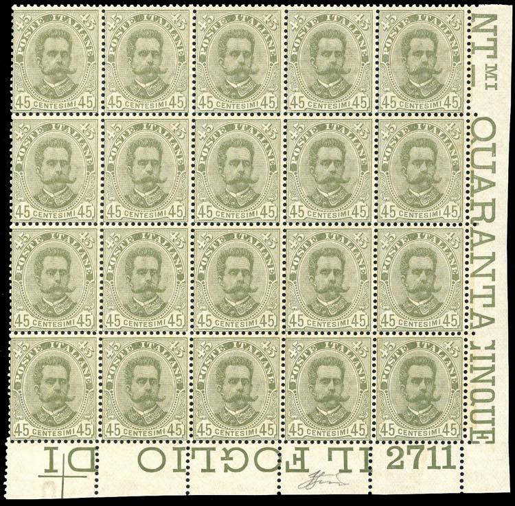 1895 - 45 cent. Umberto I (63), ... 