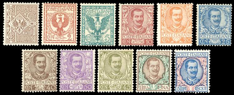 1901 - Floreale, serie completa ... 