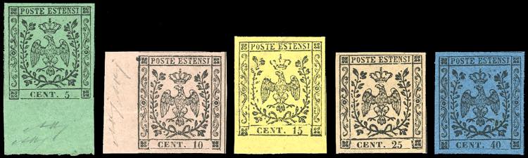 1852 - Emissione senza punto dopo ... 