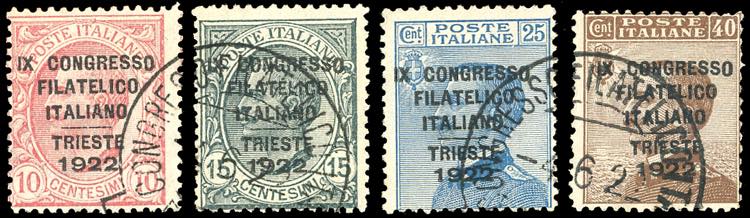 1922 - Congresso Filatelico, serie ... 