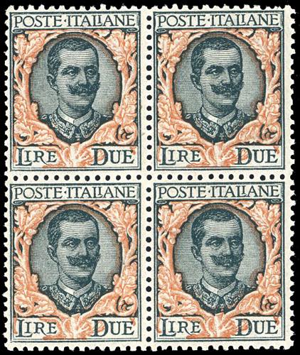 1923 - 2 lire Floreale (150), ... 
