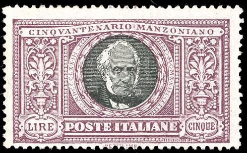 1923 - 5 lire Manzoni (156), ... 