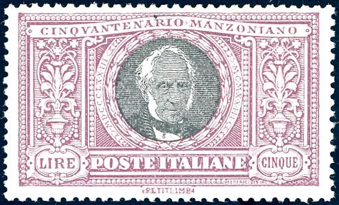 1923 - 5 lire Manzoni (156), ... 