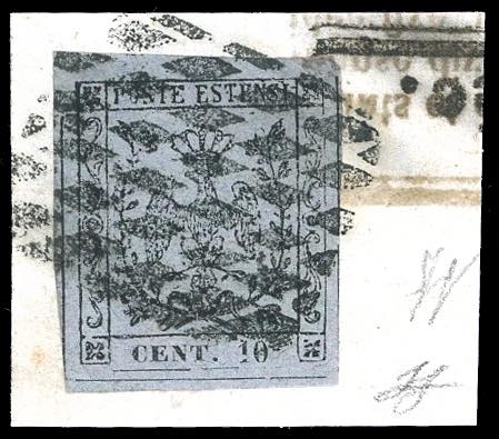 1857 - 10 cent. grigio lillaceo ... 