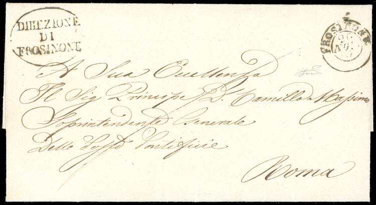 1867 - Lettera in franchigia dalla ... 