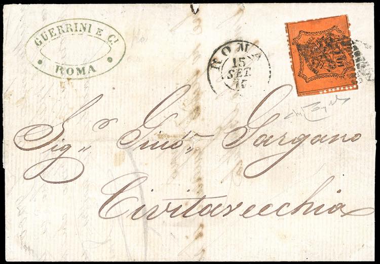1870 - 10 cent. arancio vermiglio ... 