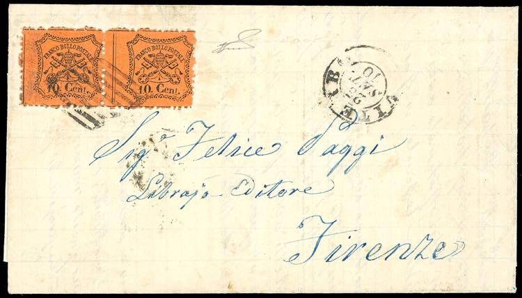 1870 - 10 cent. arancio vermiglio ... 