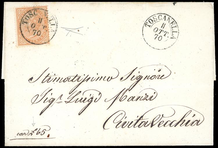 1870 - 10 cent. De La Rue, ... 
