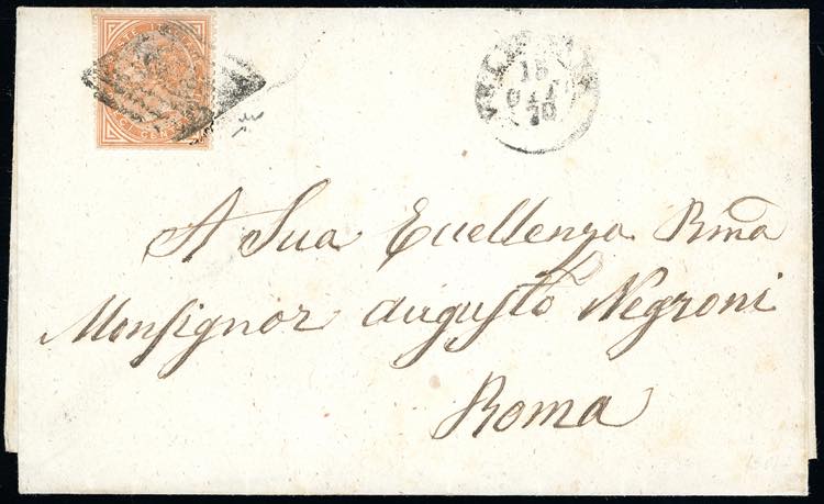 1870 - 10 cent. De La Rue (T17), ... 