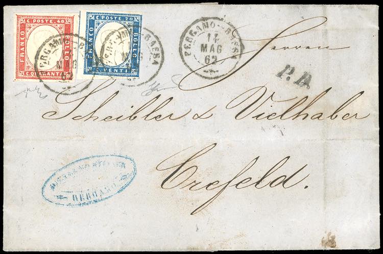1862 - 40 cent. perfetto e 20 ... 