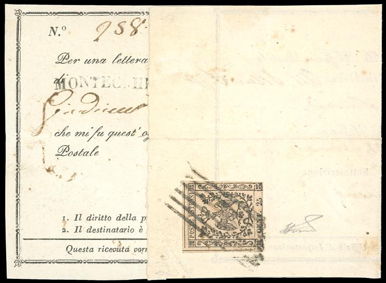 1855 - 25 cent. camoscio chiaro ... 