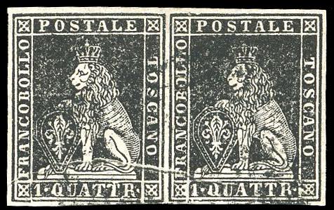 1857 - 1 quattrino nero, II ... 