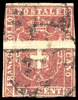 1860 - 40 cent. carminio (21), ... 