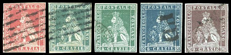 1851 - 1 crazia, 2 crazie, 4 ... 