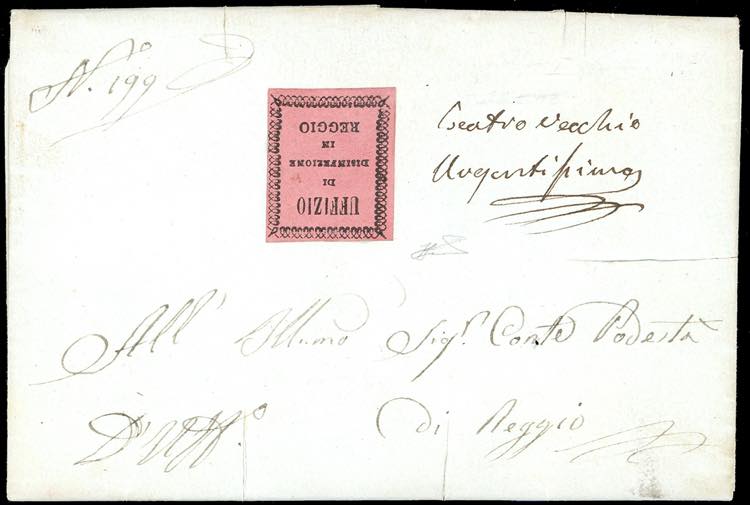 1855 - Lettera non affrancata da ... 