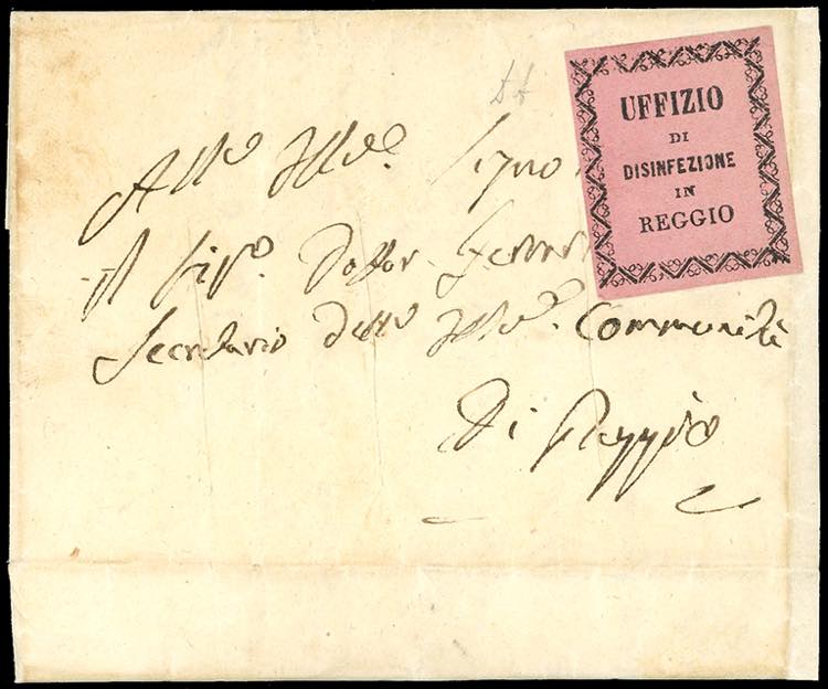 1855 - Lettera non affrancata da ... 