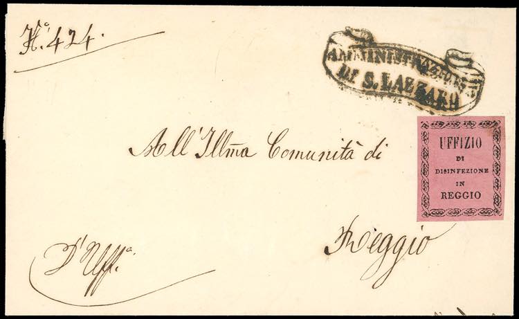 1855 - Lettera non affrancata da ... 