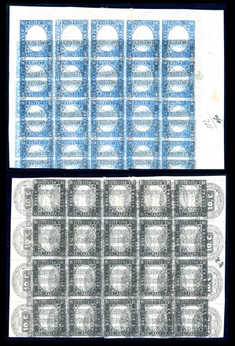 1863 - 15 cent. azzurro tipo ... 