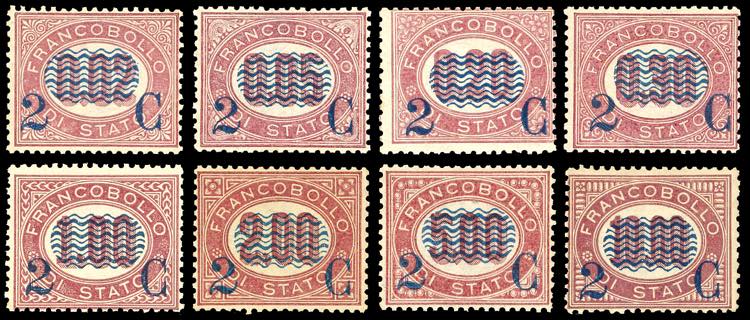 1878 - Servizio soprastampati, ... 