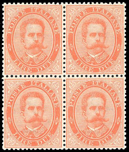 1879 - 2 lire Umberto I (43), ... 