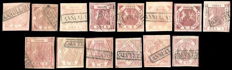 1858/59 - Lemissione completa di ... 