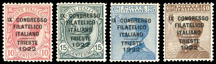 1922 - Congresso Filatelico, serie ... 