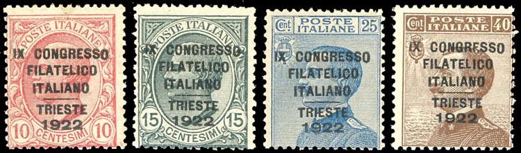 1922 - Congresso Filatelico, serie ... 