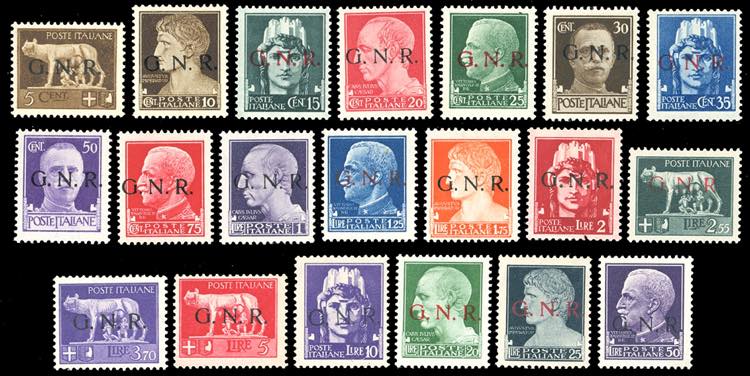 1944 - Soprastampati G.N.R., ... 