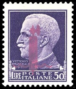 1944 - 50 lire soprastampato ... 
