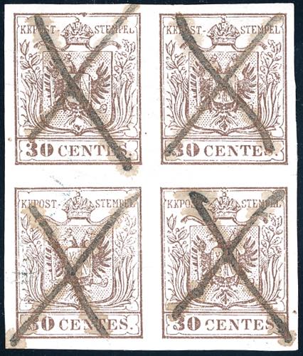 1850 - 30 cent. bruno chiaro, I ... 