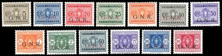 SEGNATASSE 1943/44 - Soprastampati ... 