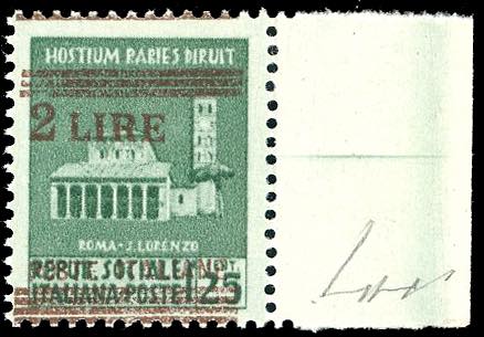 1945 - 25 cent. Monumenti ... 