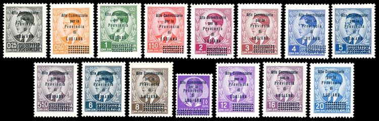 LUBIANA 1941 - Soprastampati Alto ... 