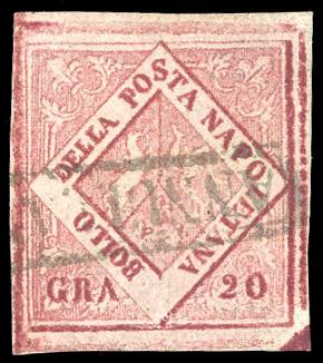 1859 - 20 grana carminio, falso ... 