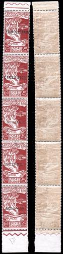 1922 - 25 cent. bruno rosso, ... 