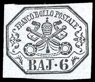 1864 - 6 baj grigio lilla (7A), ... 