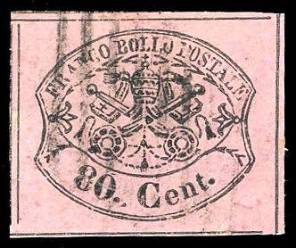 1867 - 80 cent. rosa lillaceo ... 