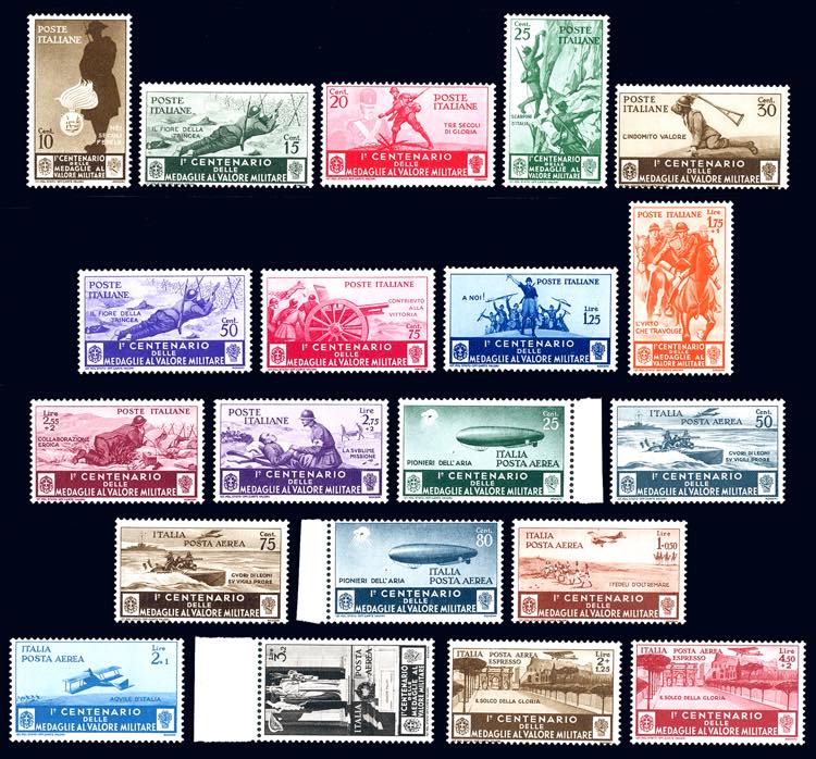 1934 - Medaglie al Valore, serie ... 