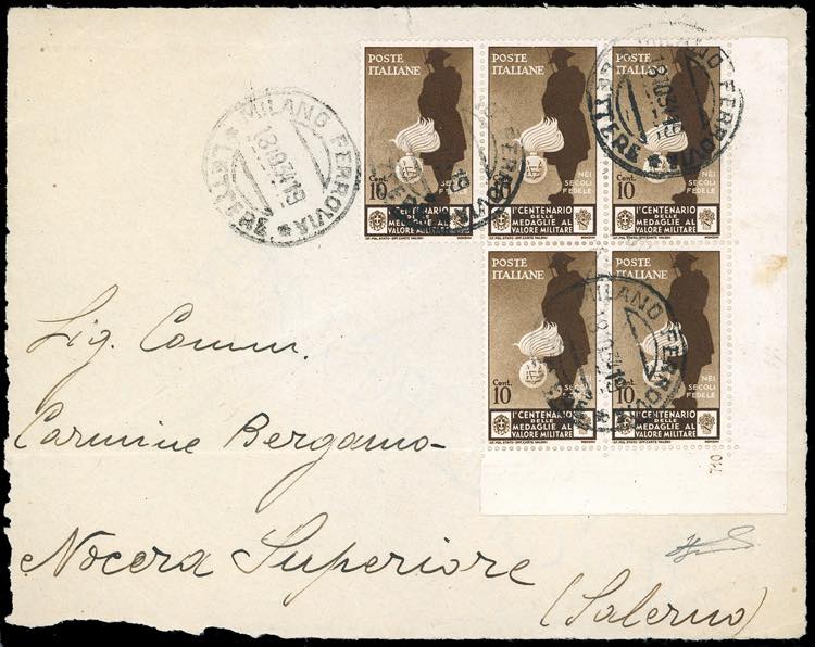 1934 - 10 cent. Medaglie al Valore ... 