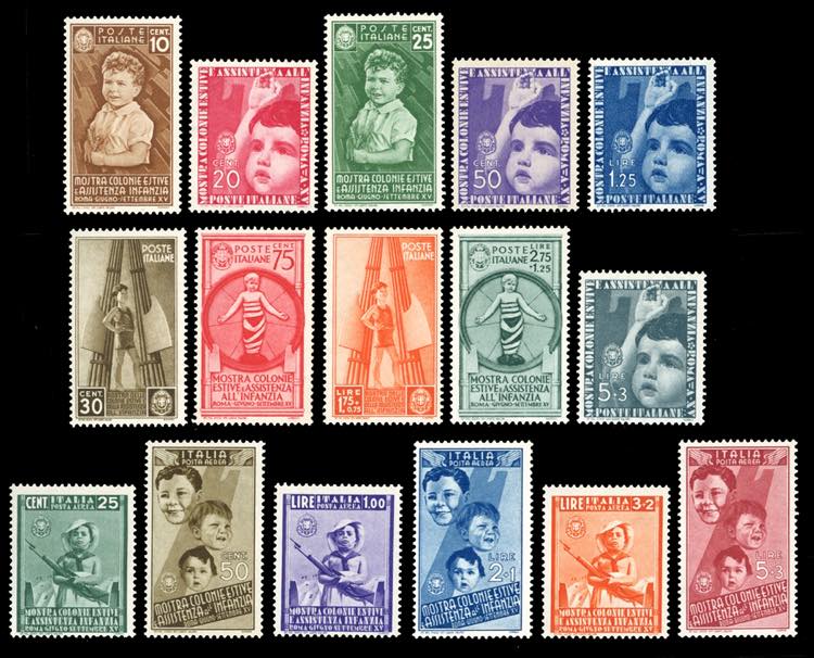 1937 - Colonie Estive, serie ... 