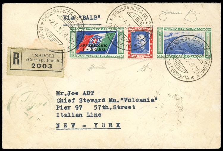 1933 - 5,25 + 44,75 lire Trittico ... 