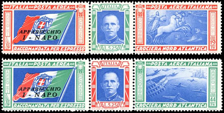 1933 - Trittici I-NAPO, serie ... 