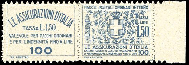 1926 - 1,50 lire Assicurazioni ... 