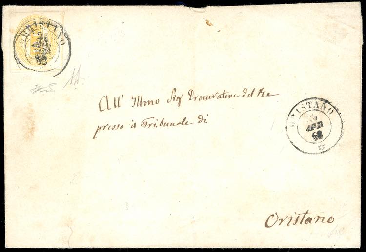 1868 - 10 cent. giallo (1), ... 